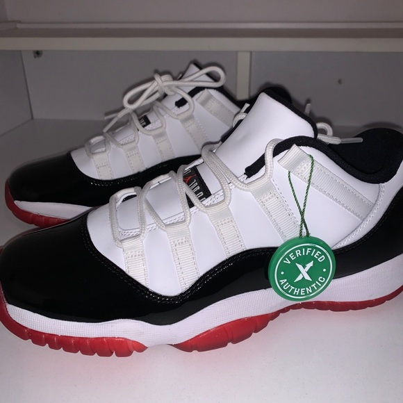 JORDAN 11 LOW CONCORD BRED - Picture 4 of 5